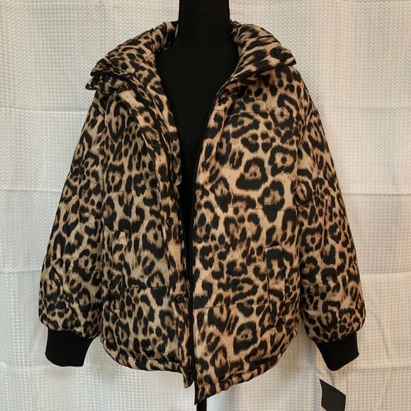 Marc New‎ York Small Leopard Print Winter Coat - Picture 1 of 11